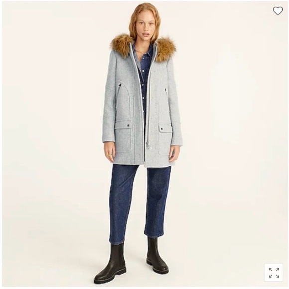J. Crew Jackets & Blazers - J. Crew Chateau parka in Italian stadium-cloth wool 14 Tall coat jacket